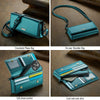 CaseMe Me30 Multi Functional Diagonal Cross Bag Phone Case(Green)