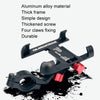 PROMEND Aluminum Alloy Cell Phone Holder Adjustable Angle Rotating Motorcycle Navigation Support, Style: SJJ-299E Rearview Mirror Black