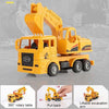 4 in 1 Concrete Mixer Truck + Fuel Tank Truck + Dump Truck + Excavator Inertial Pull Back Car Children Model Toys Car Set