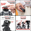 Fotopro LY-20 Pro 360 Degree Panorama Tripod Head Base (Black)
