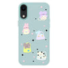 For iPhone XR Skin Feeling Jelly TPU Hybrid PC Phone Case(Star Animal Light Green)