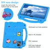For TCL Tab 11 9466x3 Handle Kickstand Children EVA Shockproof Tablet Case(Sky Blue)