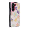 For Samsung Galaxy Z Fold5 Printed Double Buckle RFID Anti-theft Phone Case(Blossoming Flowers)