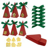 10pcs Christmas Candy Boxes Triangle New Year Party Xmas Gift Paper Packaging Box, Style: Gloves
