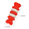 Small Red Rubber Dog Chew Toy - Teeth Cleaning & Training (12cm)