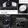 CURREN 8106 Fashion Business Calendar Waterproof Full Steel Quartz Watch(black case black face)