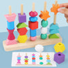 Geometric Shape Matching Building Blocks String Beads Sensory Integration Toys