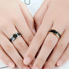 Smart Temperature Ring Stainless Steel Personalized Temperature Display Couple Ring, Size: 6(Rose Gold)