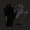 HUMRAO Outdoor Riding Fleece Warm Non-Slip Touch Screen Gloves Ski Motorcycle Gloves, Size:M(02 Luminous)