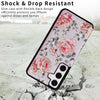For Samsung Galaxy S25 5G Printed Double Buckle RFID Anti-theft Phone Case(Pastoral Rose)