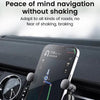 S03 Vehicle Air Outlet Gravity Navigation Mobile Phone Holder, Color: White Spiral Clip