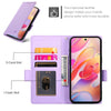 For Samsung Galaxy A26 5G Side Buckle Magnetic Frosted Leather Phone Case(Purple)