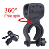 2pcs 360 Degrees Rotation Mount Holder Clip Clamp, for Bicycle Bike Flashlight