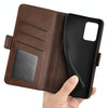 For Alcatel 1B 2022 Dual-side Magnetic Buckle Horizontal Flip Leather Phone Case(Brown)