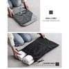 6 In 1 Compression Mesh Travel Cubes Clothes Underwear Packing Bags(Black)