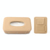 Car Litchi Texture Hanging Tissue Box Sun Visor Card Storage Clip(Beige)