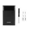 HAWEEL DIY 4x 18650 Battery (Not Included) 12000mAh Dual-way QC Charger Power Bank Shell Box with 2x USB Output & Display,  Support QC 2.0 / QC 3.0 / FCP / SFCP /  AFC / MTK / BC 1.2 / PD(Black)