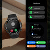HT17 1.46 inch Round Screen Bluetooth Smart Watch, Support Health Monitoring & 100+ Sports Modes(Orange)