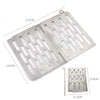 Stainless Steel Folding Barbecue Net  Portable BBQ Picnic Accessories, Size:M 22.6x15.8CM