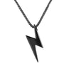 1894 Titanium Steel Men Necklace Accessories, Color: Black Pendant+3x55cm Pearl Chain