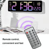 5526 LED Digital Display Electronic Wall Clock Multifunctional Countdown Alarm Clock(A Pink)