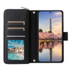 For Samsung Galaxy A35 Nine-card Slots Zipper Wallet Bag Leather Phone Case(Black)