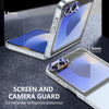 For Samsung Galaxy Z Flip6 lce Folding Series Integrated Clear PC Phone Case(Royal Blue)