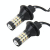 2 PCS 7440 5W 450LM 60LEDs DC 12V SMD-4014 Car Auto Brake Light Turn Signal Lights Car Source Set(White Light+Yellow Light), Cable Length: 40cm