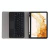 A700B-A Bluetooth Keyboard Leather Case with Pen Slot & Touchpad For Samsung Galaxy Tab S8 11 inch SM-X700 / SM-X706(Black)