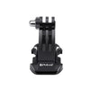 PULUZ Black Vertical Surface J-Hook Buckle Mount for PULUZ Action Sports Cameras Jaws Flex Clamp Mount for GoPro, Insta360, DJI and Other Action Cameras(Black)