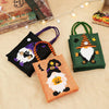 Halloween Cartoon Doll Linen Tote Bags(Green)