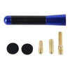 Carbon Fiber Aluminum Short Antenna Polished Universal Screws Base(Medium Size) (Blue)