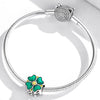 S925 Sterling Silver Lucky Clover Beads DIY Bracelet Necklace Accessories