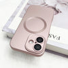 For iPhone 13 Metallic Paint CD Texture MagSafe TPU Phone Case(Pink)