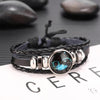 Twelve Constellations Multilayer Beaded Cowhide Bracelet, Style: Aquarius Ordinary