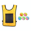Children Dodgeball Vest For Parent-child Outdoor Games With 5 Balls, Specification: Small (Yellow)