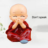 In Car Cute Four Little Monks Ornaments Car Interior Decorations Specification Crystal Base Not Swing