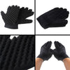 Single Sponge Wipe Black Hair Styling Gloves(Double-Sided)