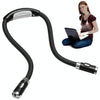 Portable U-shaped LED Flexible Handsfree Hug Neck Reading Book Lamp Torch(Black)