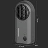 Car Mini Air Purifier Toilet Deodorant Shoe Cabinet Sterilizer(Grey)