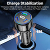 90W Super Fast Charging USB-C Car Charger Dual PD 30W+QC3.0 Charging Station(White)