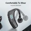 V9S Bluetooth Headset Noise Cancelling Headphones With LED Display(Blue Single Ear)