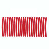 20pcs /Set Car Wheel Reflective Stickers 3D Personal Decoration Tire Warning Stickers(Red)