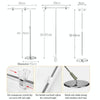 Photography Backdrop Stand Camera Photo Background Props,Style: T-type 2-section 85cm