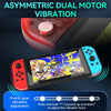 JOY-02 Gaming Left And Right Handle With RGB Lights Body Feel Bluetooth Gamepad For Switch / Switch OLED / Switch Pro / Switch Lite / Switch Joycon(Green Blue)