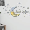 32pcs /Set Acrylic SweetDream Mirror Stereo Wall Stickers Home Decoration Soft Mirror(Gold)