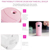 Small-3 2W Humidifier Moisture Meter Moisturizing Instrument with LED Night Light, Water Tank Capacity: 260ml(Pink)