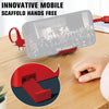 5-In-1 Telescopic Multifunctional Charging Cable Phone Bracket Function With Makeup Mirror(Red)