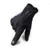 HUMRAO Outdoor Riding Gloves Winter Velvet Thermal Gloves Ski Motorcycle Waterproof Non-Slip Gloves, Size: M(Black)