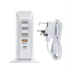 PD-36W PD3.0 + QC3.0 4-port USB Mobile Phone Charging Sailboat Multi Port Charger, UK Plug